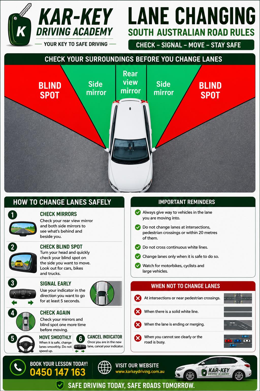 Lane Changing Safety Tips in South Australia