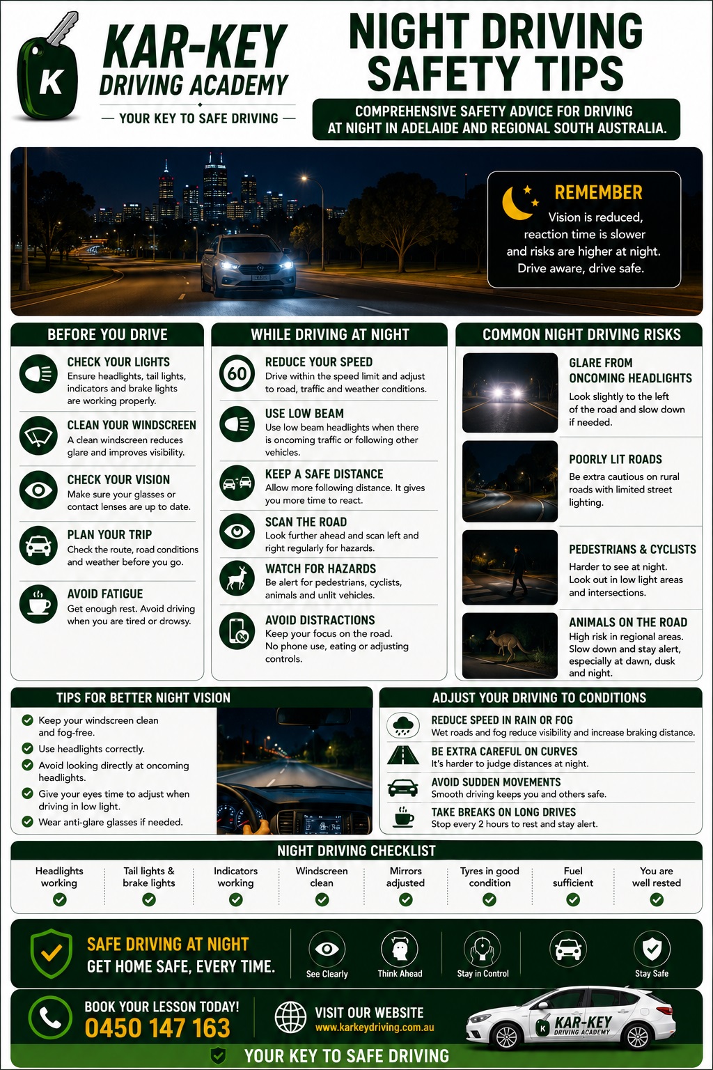 Night Driving Safety Tips