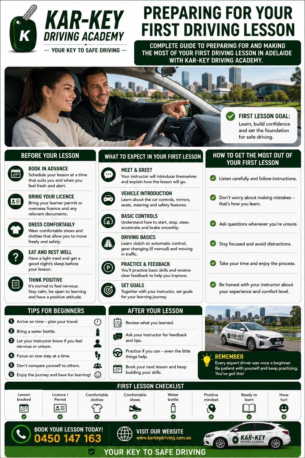 Preparing for Your First Driving Lesson